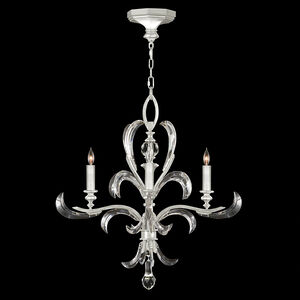 Beveled Arcs 4 Light 28 inch Silver Chandelier Ceiling Light in Silver Leaf