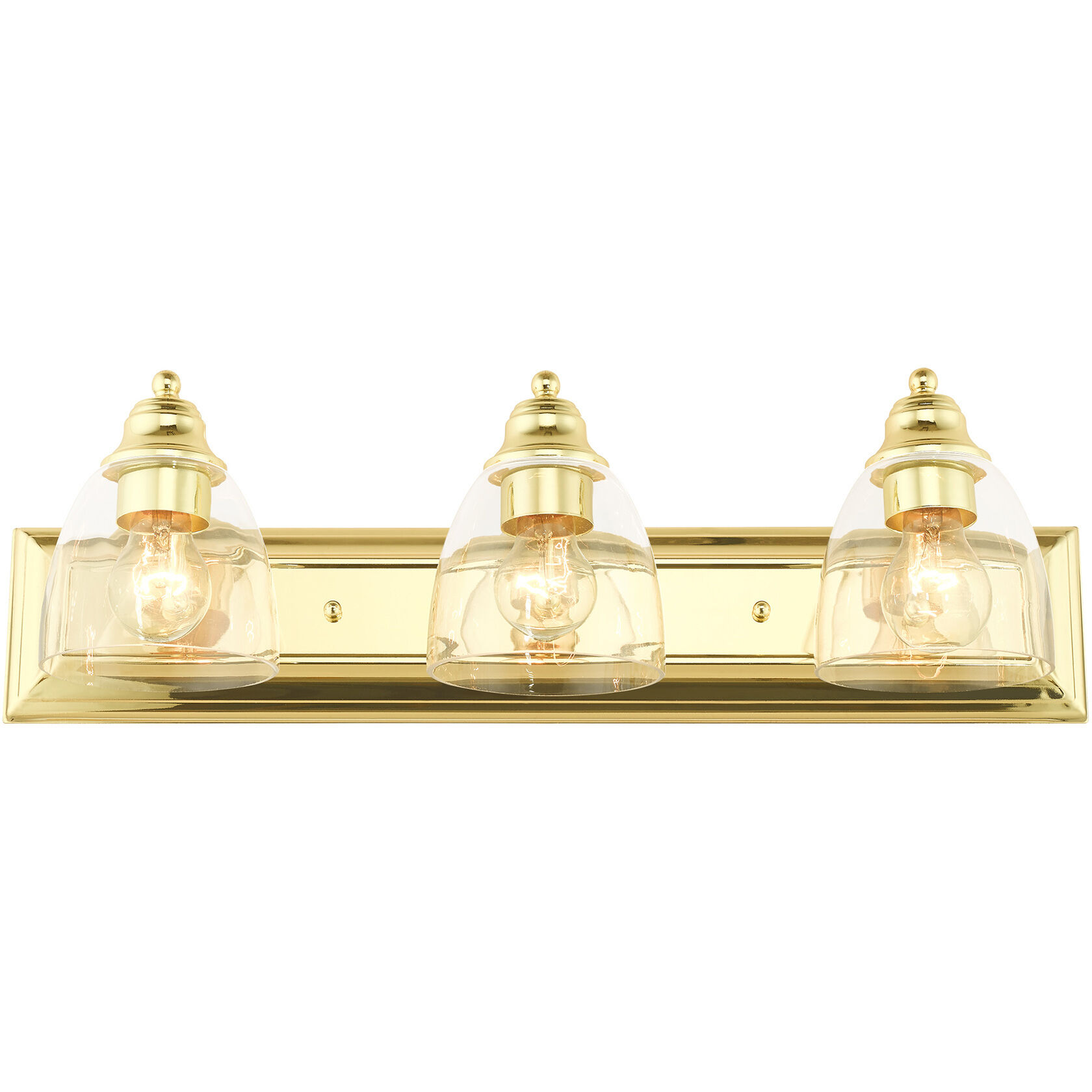Birmingham 3 Light 24 inch Polished Brass Vanity Sconce Wall Light