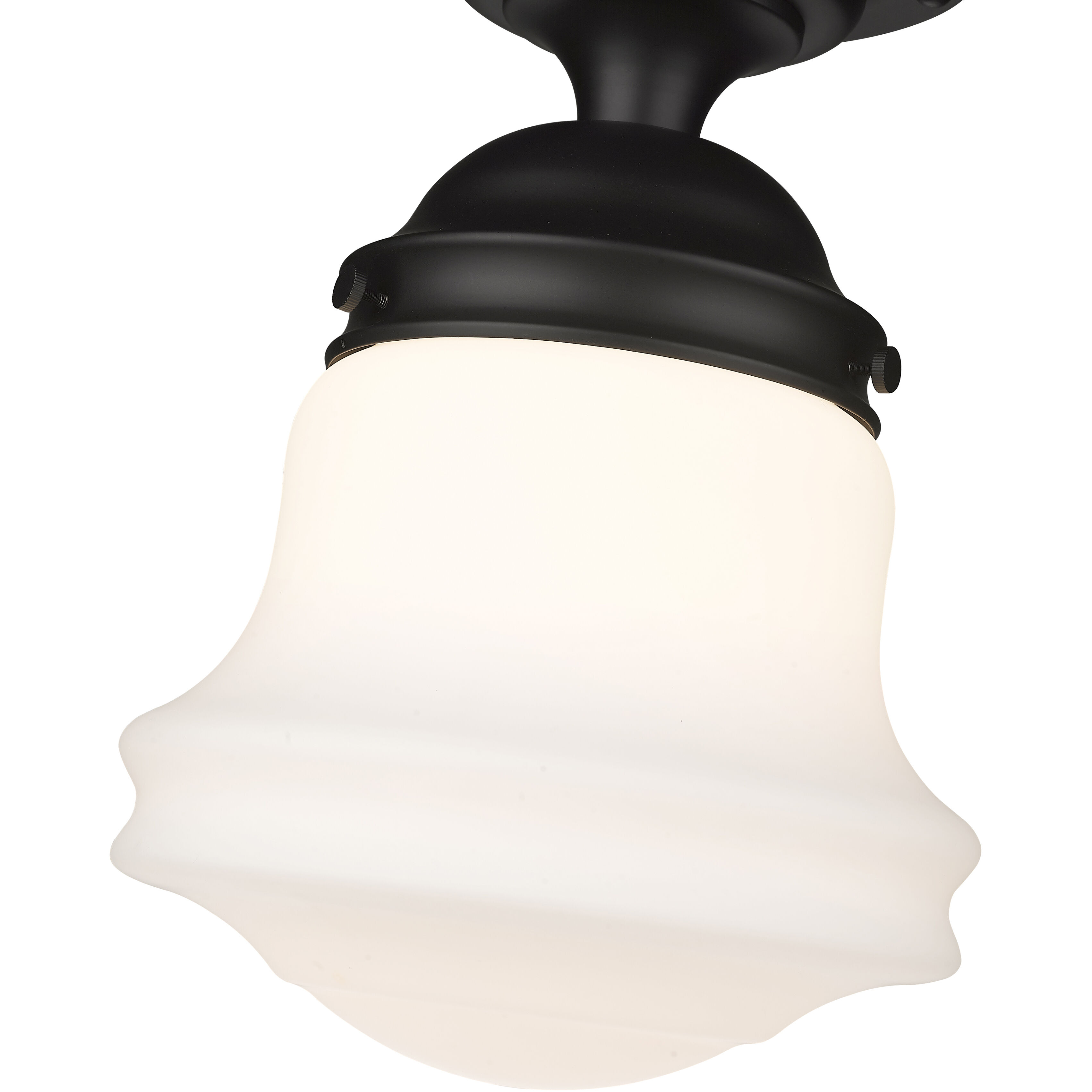 Vaughn 1 Light 10.5 inch Matte Black Flush Mount Ceiling Light