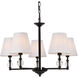 Bethany 5 Light 27.5 inch Black Pendant Ceiling Light