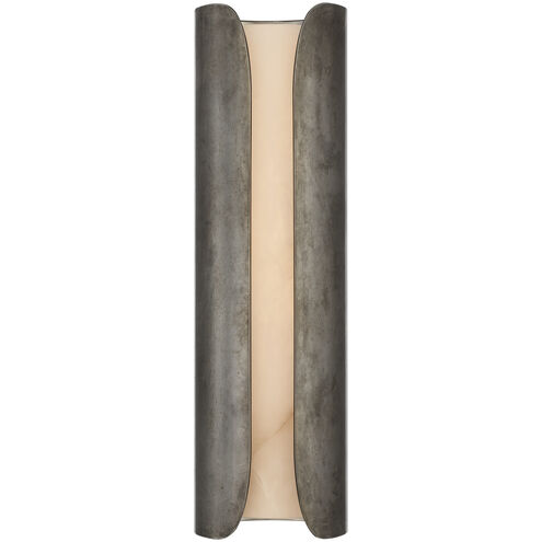 Anne-Marie Barton Armise Sconce Wall Light in Mottled Pewter