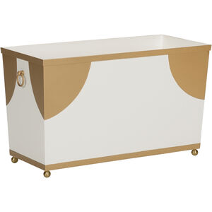 Plais White/Cream and Gold Planter
