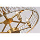 Canada 5 Light 22 inch Gold Chandelier Ceiling Light