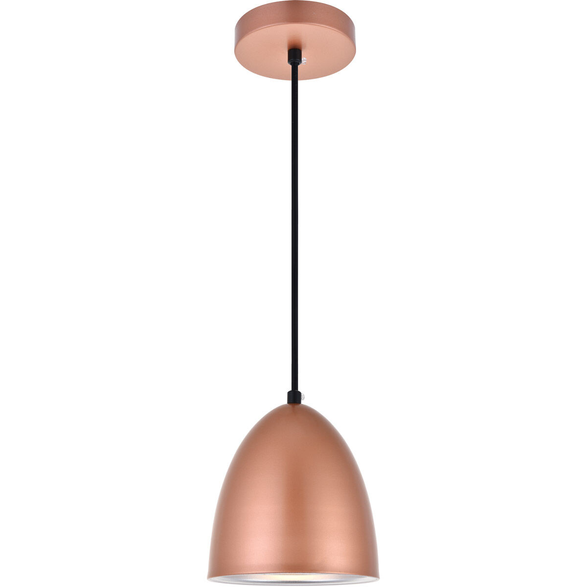 Living District LD2406HG Neutra 1 Light 6 inch Honey Gold Pendant Ceiling Light