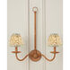 Maiden Fern Green and Ivory 6 inch Tapered Chandelier Shade