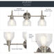 Avery 3 Light 24 inch Brushed Nickel Wall Mt Bath 3 Arm Wall Light
