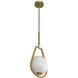 Arlie 1 Light 11 inch Antique Brass Pendant Ceiling Light