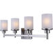Madison 4 Light 30 inch Brushed Nickel Vanity Light Wall Light