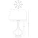 Pike 31.88 inch 150.00 watt Bone Table Lamp Portable Light in Aged Brass