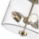 Verlana 2 Light 11 inch Modern Gold Indoor Semi-Flush Ceiling Light