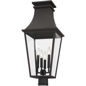 Gloucester 4 Light 28 inch Sand Coal Outdoor Post Mount, The Great Outdoors