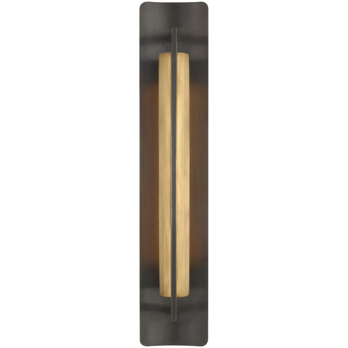 Ian K. Fowler Tristan LED 4 inch Bronze and Hand-Rubbed Antique Brass Reflector Sconce Wall Light