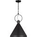 Suzanne Kasler Lyon 1 Light 14.25 inch Midnight Black Pendant Ceiling Light