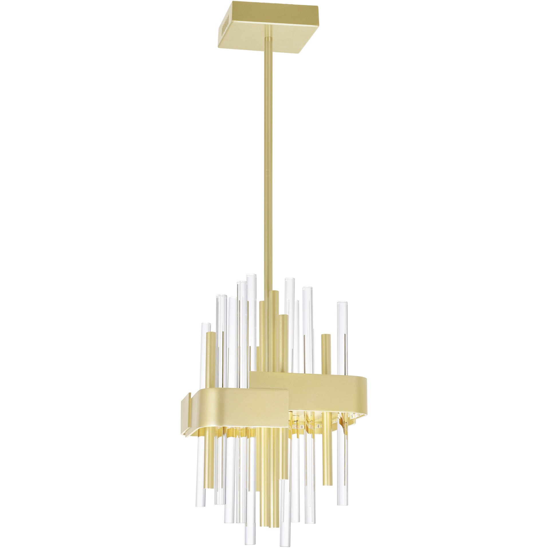 Millipede LED 8 inch Satin Gold Mini Pendant Ceiling Light