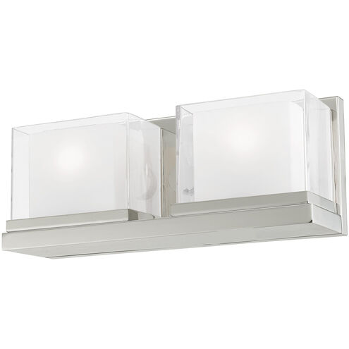 Duval 2 Light 16 inch Polished Chrome Bath Vanity Wall Light