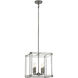 Langen Square 4 Light 14 inch Antique Nickel Pendant Ceiling Light