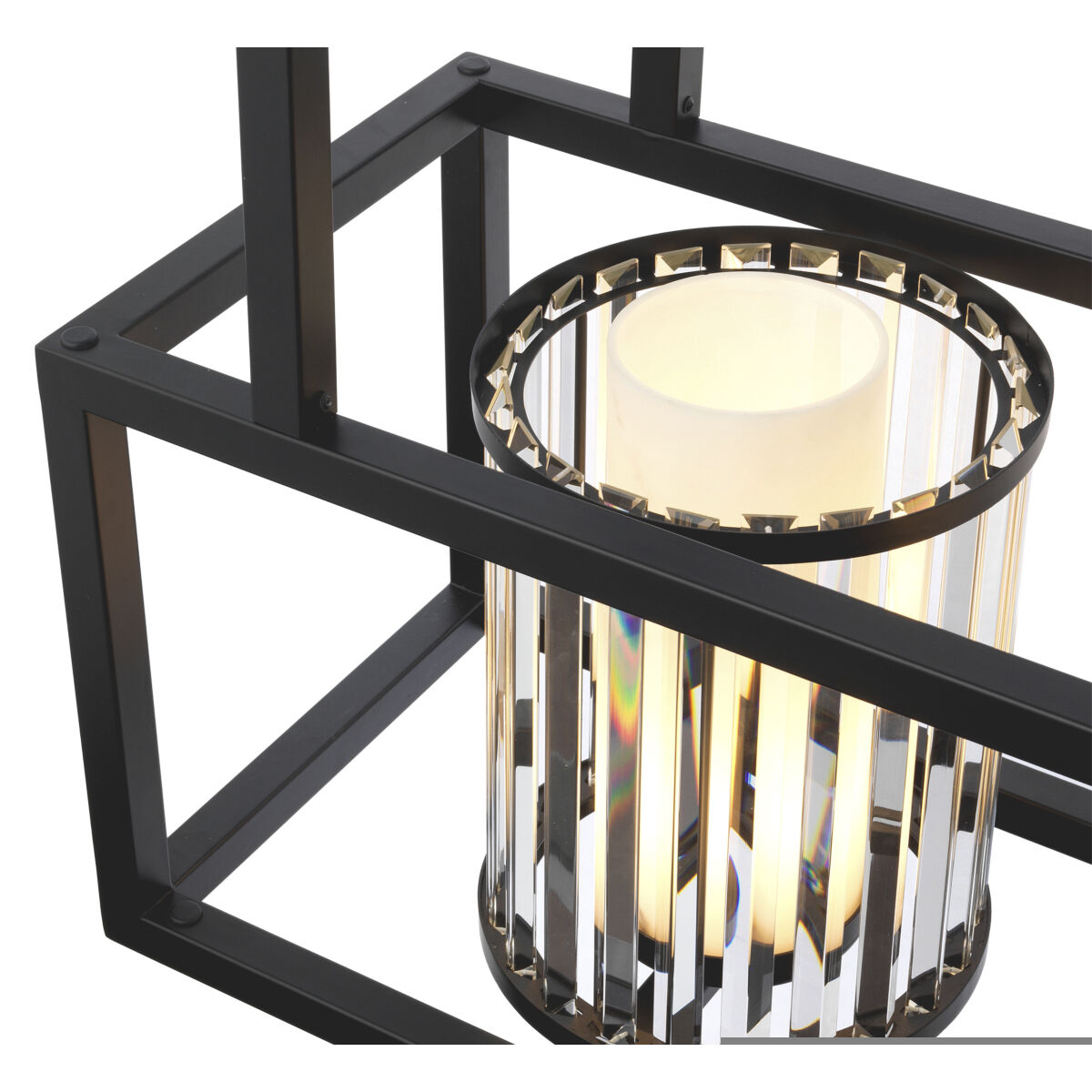 Carducci 3 Light 47.24 inch Black Chandelier Ceiling Light