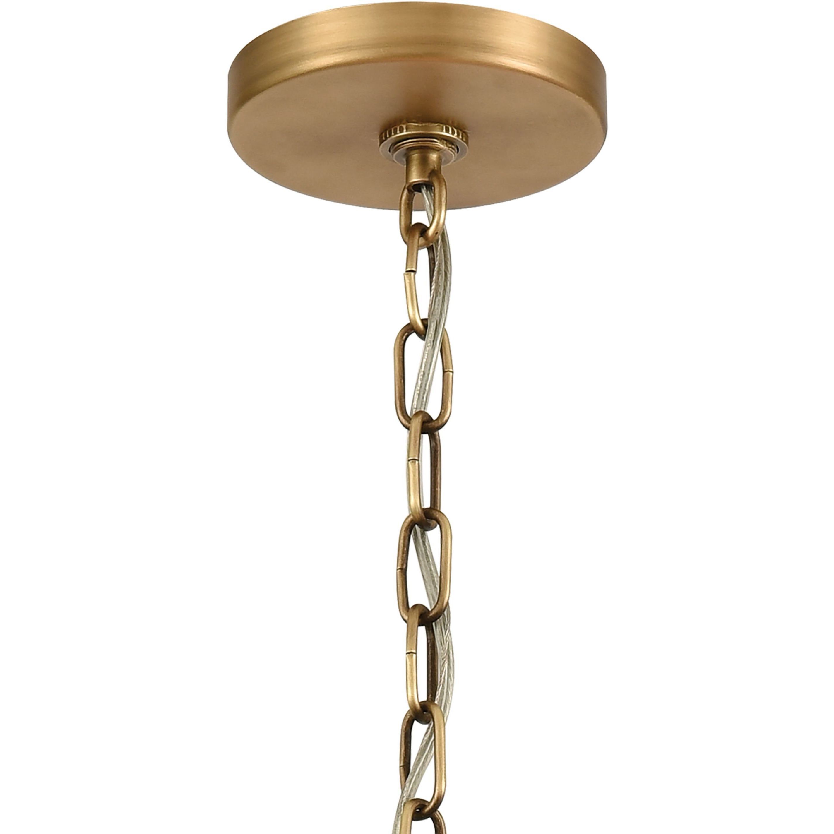Clausten 4 Light 21 inch Natural Brass Chandelier Ceiling Light