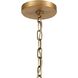 Clausten 4 Light 21 inch Natural Brass Chandelier Ceiling Light