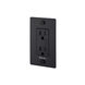 1G Duplex 125 Black Outlet