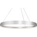 Halo LED 71.63 inch Brushed Silver Pendant Ceiling Light