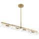 Latitude 4 Light 4.25 inch Brushed Gold Island Light Ceiling Light