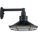 Blue Harbor 1 Light 10 inch Gloss Black and Silver Outdoor Wall Fixture