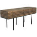Zodiac 73 X 20.5 inch Dark Walnut Sideboard
