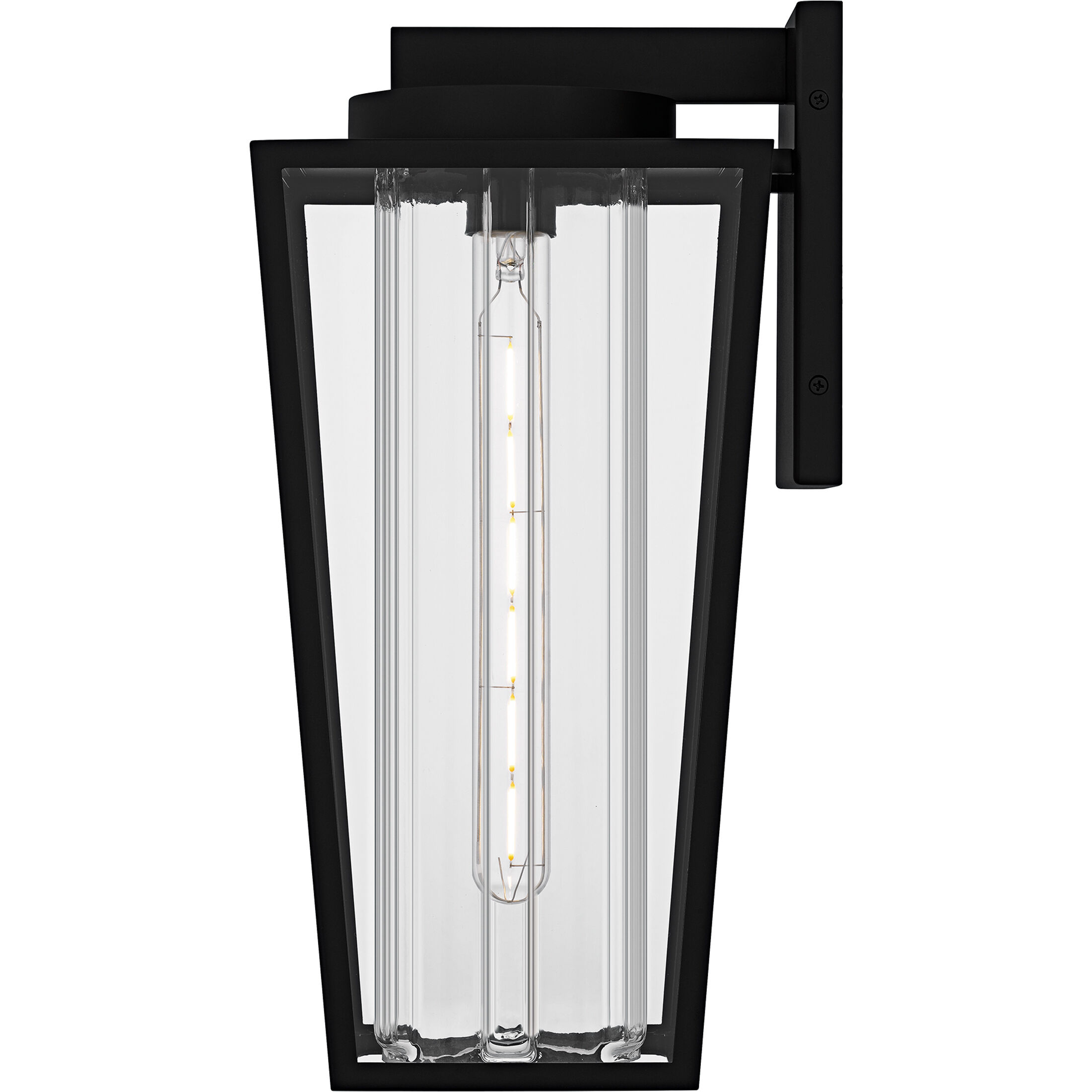 Jett 1 Light 18 inch Matte Black Outdoor Wall Lantern, Large