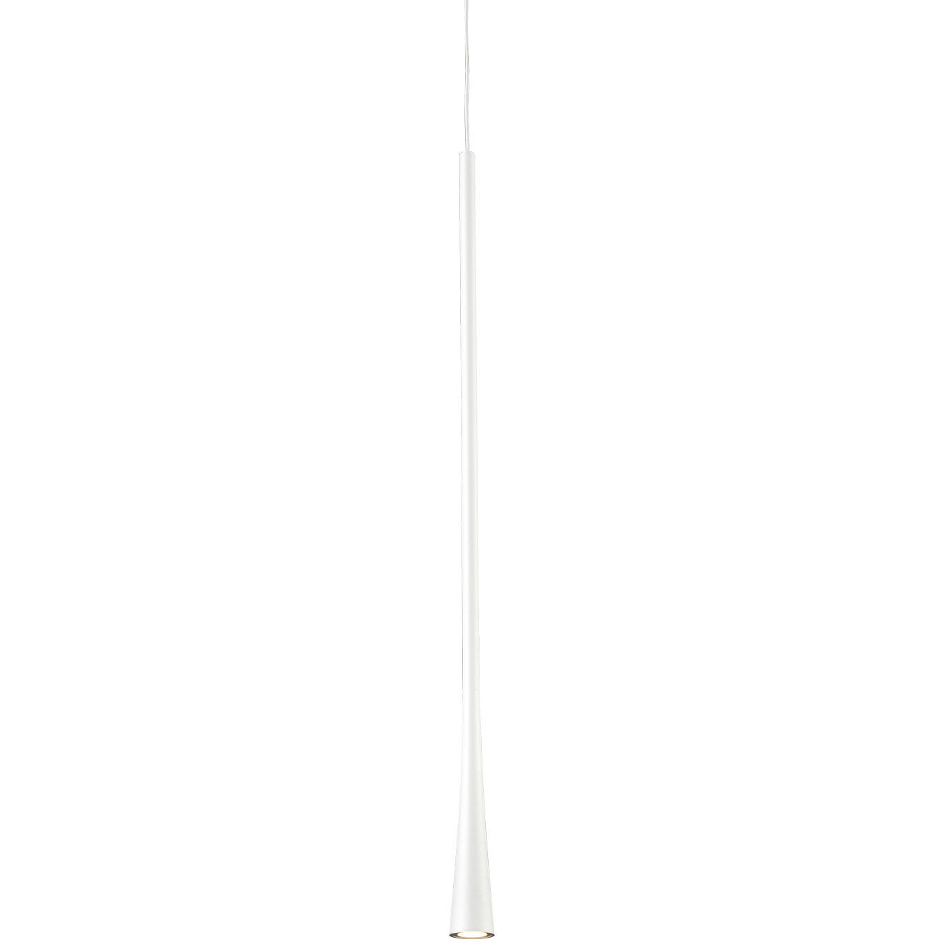 Taper Pendant Ceiling Light in White