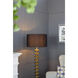 Anita 65 inch 60.00 watt Gold and Black Floor Lamp Portable Light