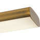 Drift 45 inch Vintage Brass Linear Pendant Ceiling Light