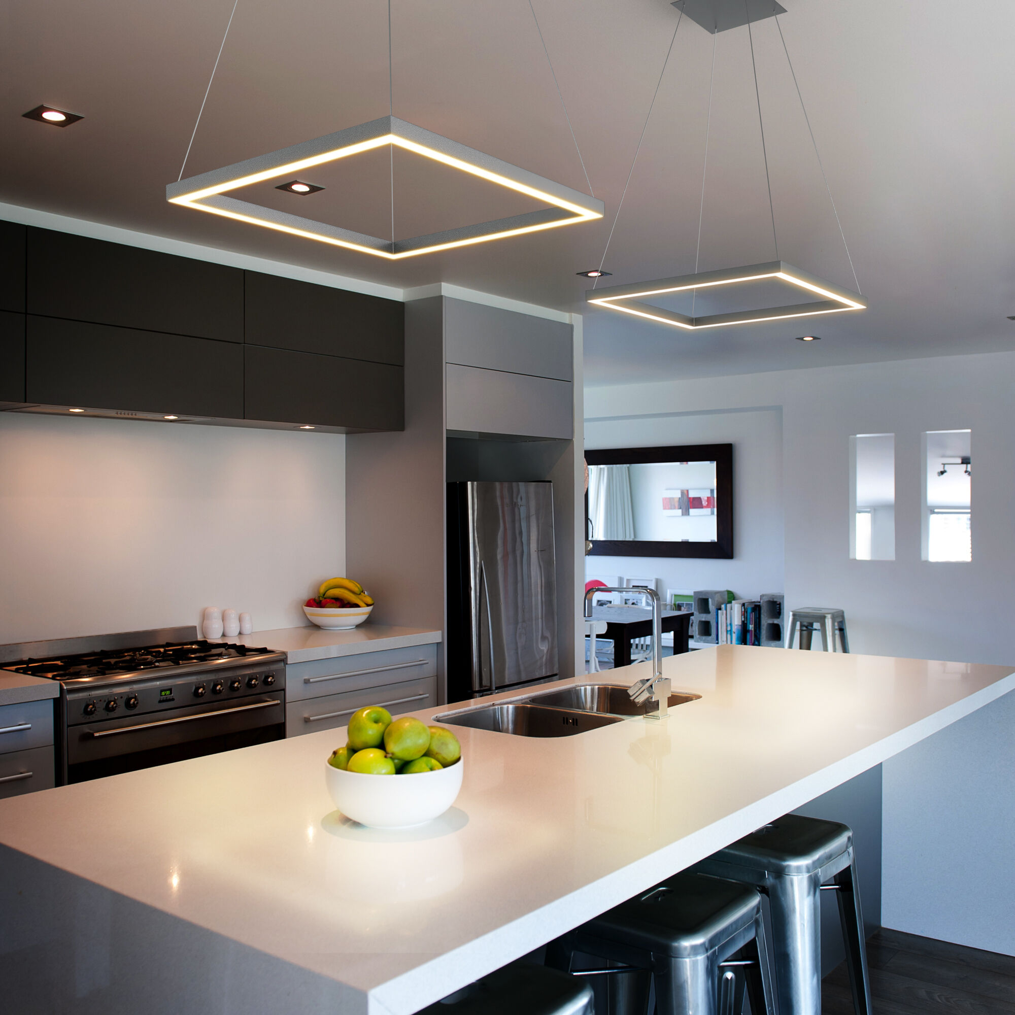 Atria 19.75 inch Silver Pendant/Chandelier Ceiling Light