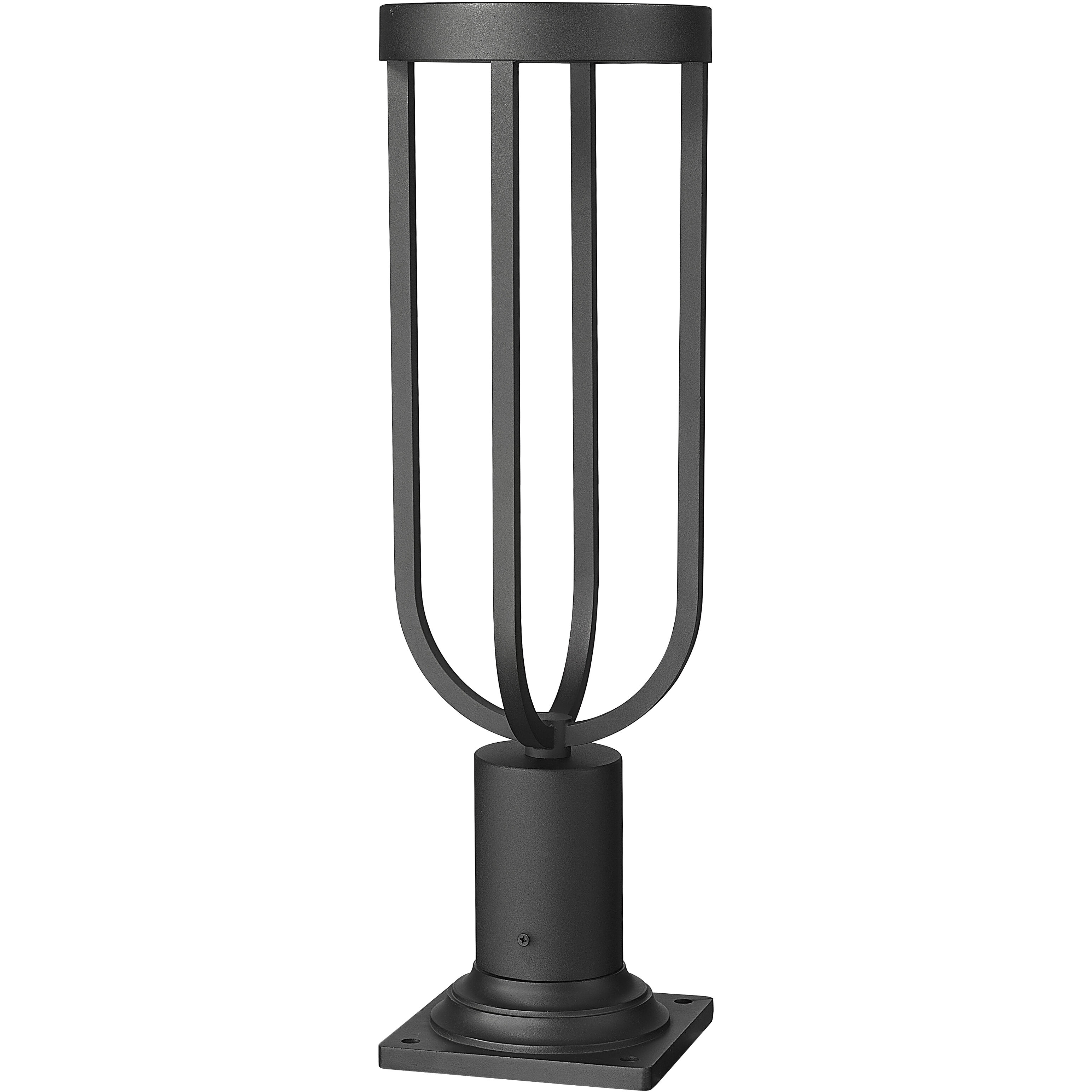 Leland LED 22.75 inch Sand Black Outdoor Pier Mounted Fixture