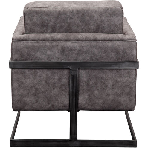 Luxley Grey Club Chair in Grey Velvet
