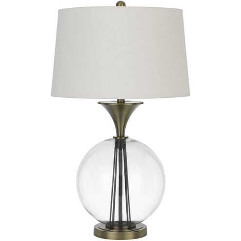 Moxee 31 inch 150.00 watt Glass/Antique Brass Table Lamp Portable Light