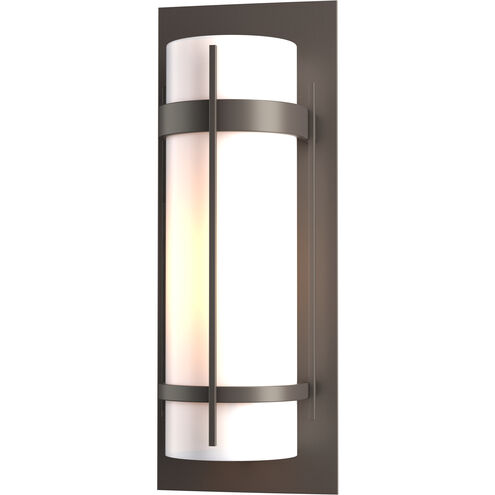 Banded 1 Light 20.8 inch Coastal Dark Smoke Outdoor Sconce, Large