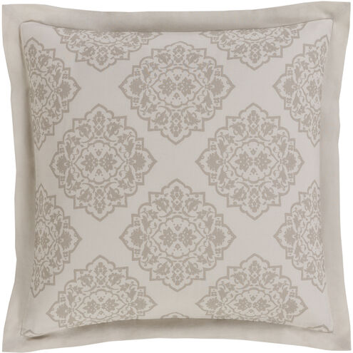 Anniston 26 X 26 inch Ivory, Light Gray Euro Sham