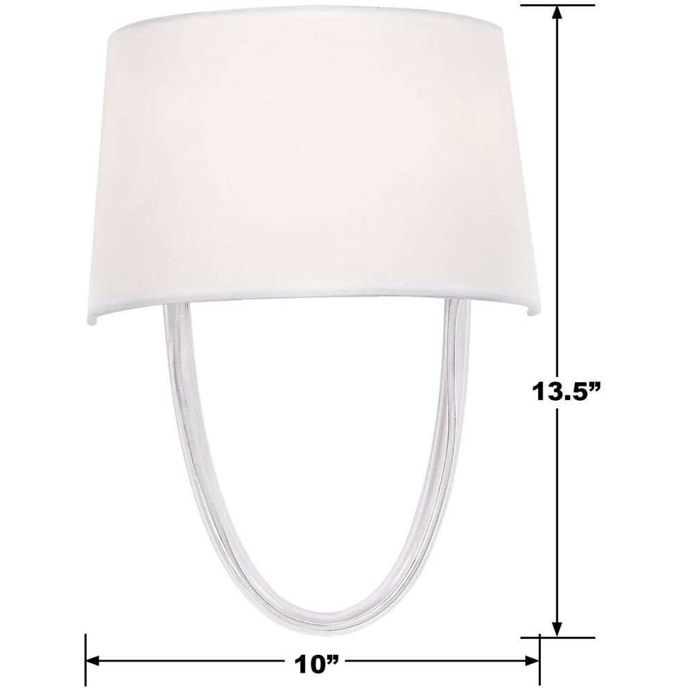 Stella Sconce Wall Light in Polished Chrome