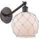 Ballston Farmhouse Rope LED 8 inch Oil Rubbed Bronze Sconce Wall Light