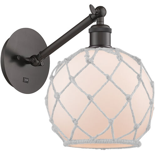 Ballston Farmhouse Rope LED 8 inch Oil Rubbed Bronze Sconce Wall Light