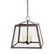 Troy 3 Light 16 inch Oil Rubbed Bronze Foyer Lantern Ceiling Light