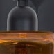 Milo 4 2 Light 12 inch Black Vanity Lighting Wall Light in Amber Glass