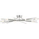 Chapman & Myers Stellar LED 40 inch Polished Nickel Radial Semi-Flush Mount Ceiling Light