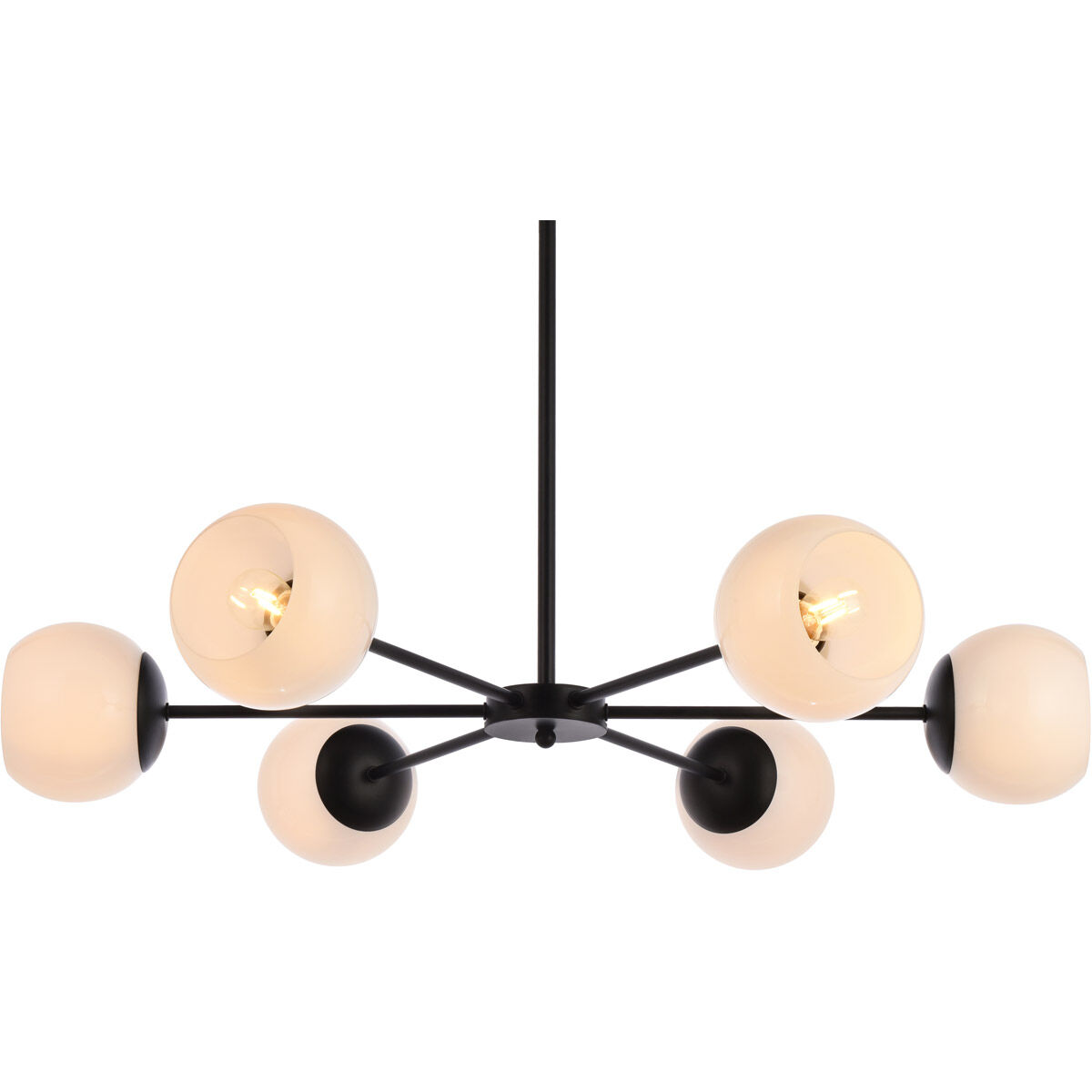 Briggs 6 Light 36 inch Black Pendant Ceiling Light