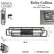 Bella Collina 2 Light 36 inch Coal Bath Vanity Wall Light