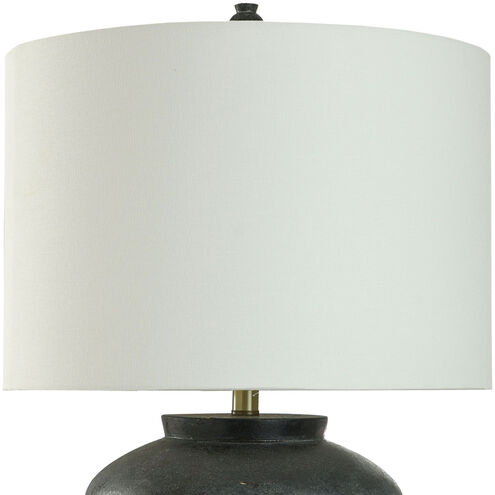 Arlo 31 inch 150 watt Distressed Black and White Table Lamp Portable Light