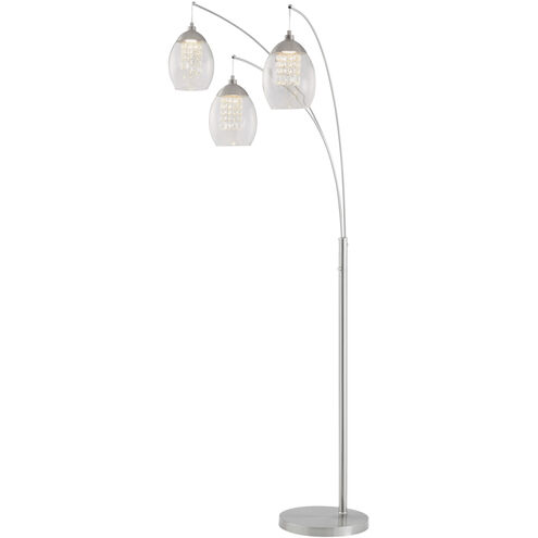 Ladessa 89 inch 7.00 watt Nickel Arc Lamp Portable Light