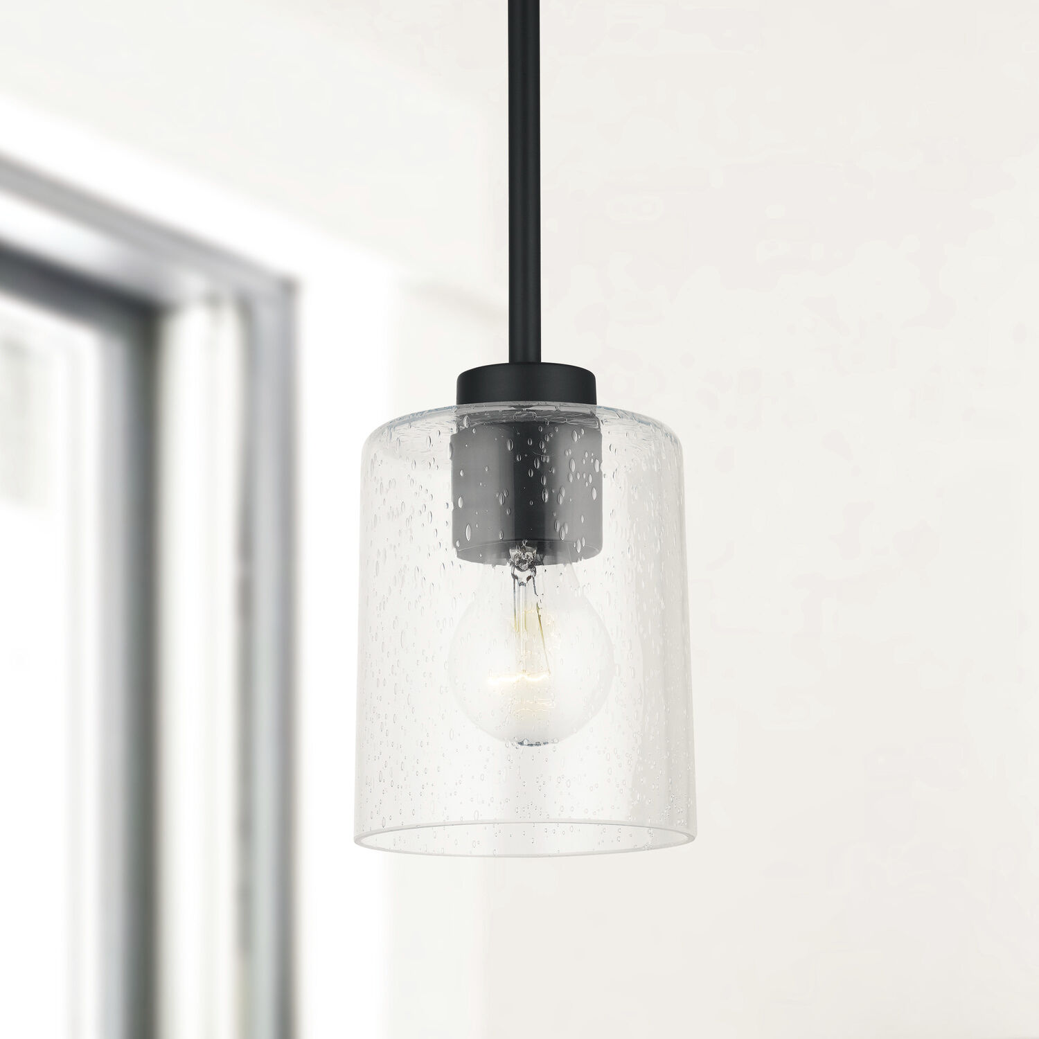 Greyson 1 Light 5 inch Matte Black Pendant Ceiling Light