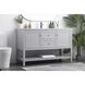 Heath 54 X 21.5 X 35 inch Grey Vanity Sink Set